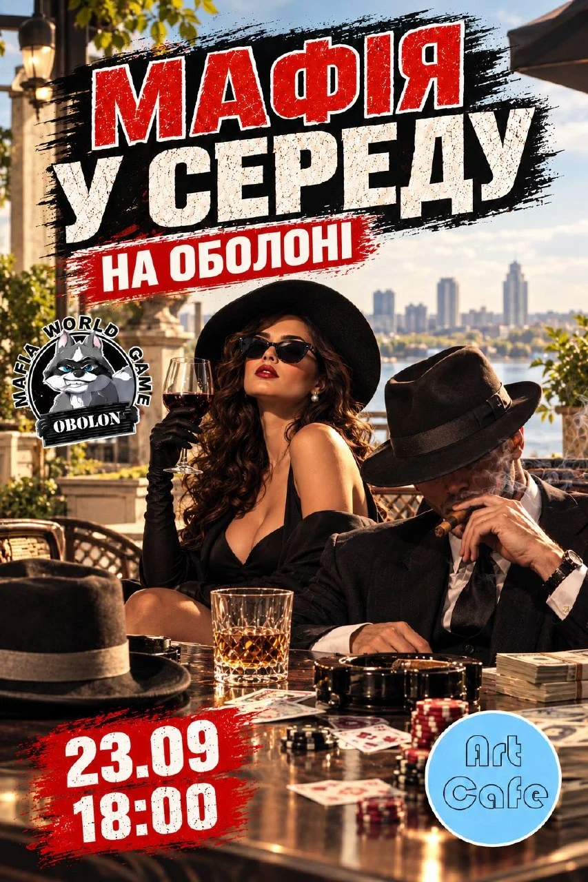 Мафія у середу 23.09 на Оболоні