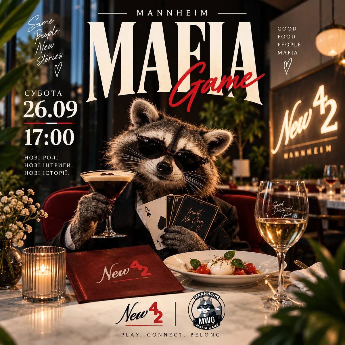 🍝 Good food. Bad decisions. Mafia. 😈