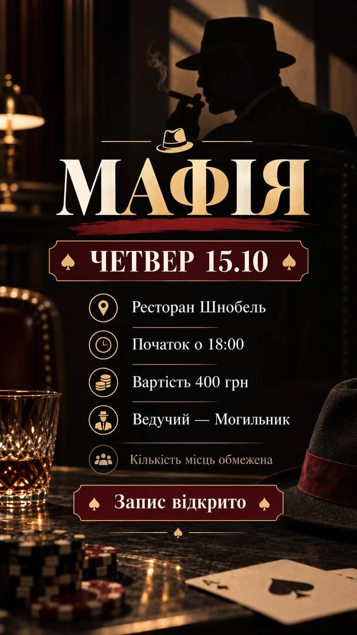 Мафія Четвер 15.10
